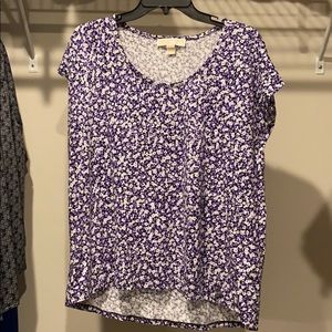 Michael Kors Short Sleeve Floral Shirt